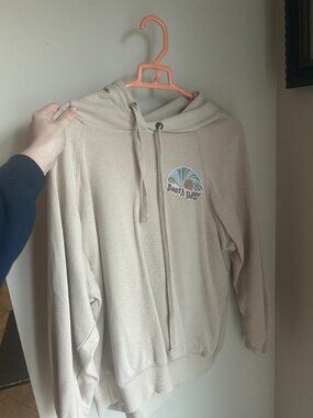 Oversized Death Valley Hoodie - Beige Size Woman's M - Flirtitude Acvtive